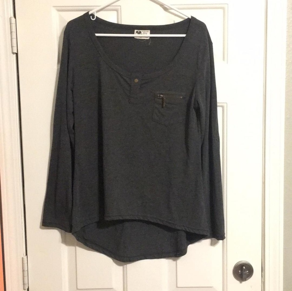 Poncho style long sleeve